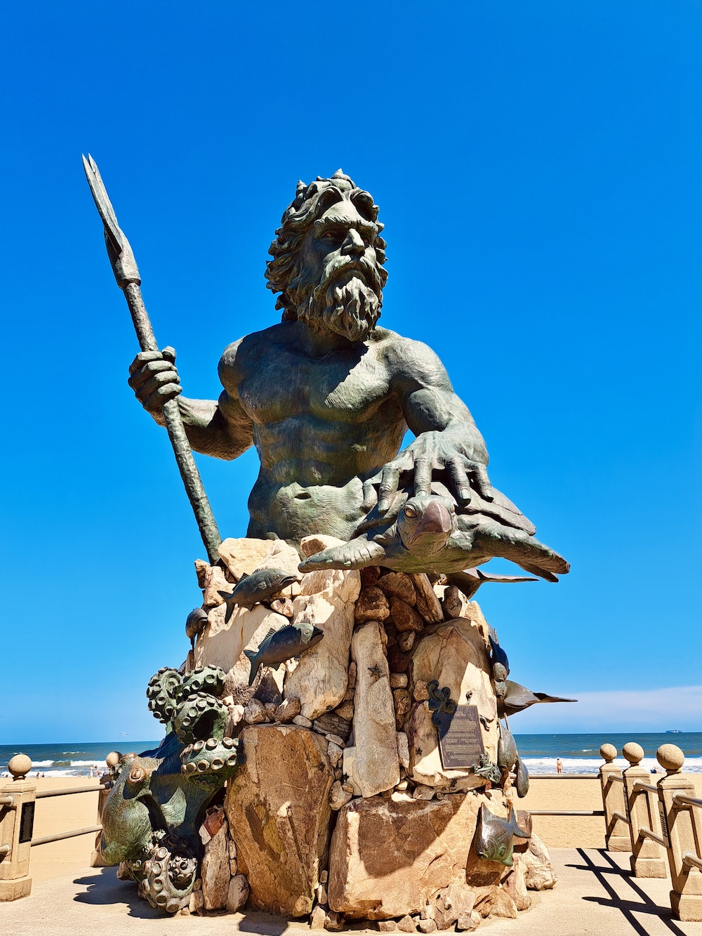 Virginia Beach strand King Neptune Statue