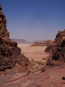 Wadi rum woestijn viewpoint