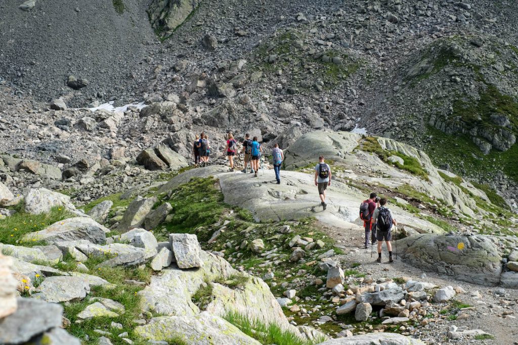 Wandelen in Frankrijk mont blanc