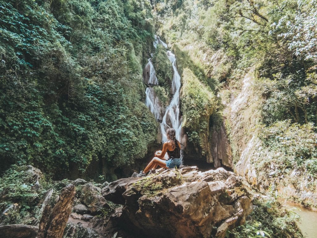 topes de collantes Waterval in Cuba dichtbij Trinidad