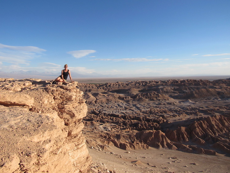 Wereldreis anna in atacama woestijn landen