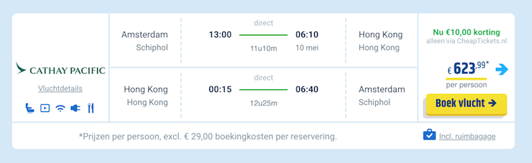 Wifi in het vliegtuig bij Cathay Pacific