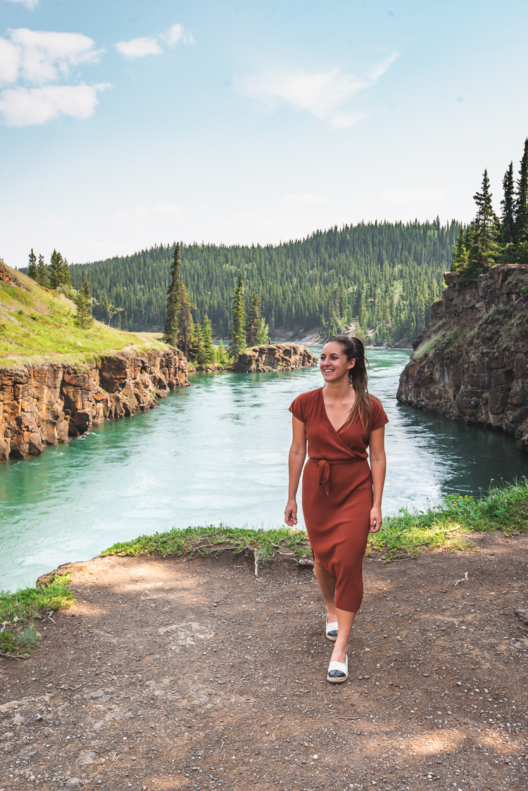 Yukon Canada Whitehorse bij Miles canyon