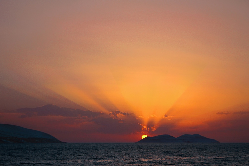 Zonsondergang Albanië