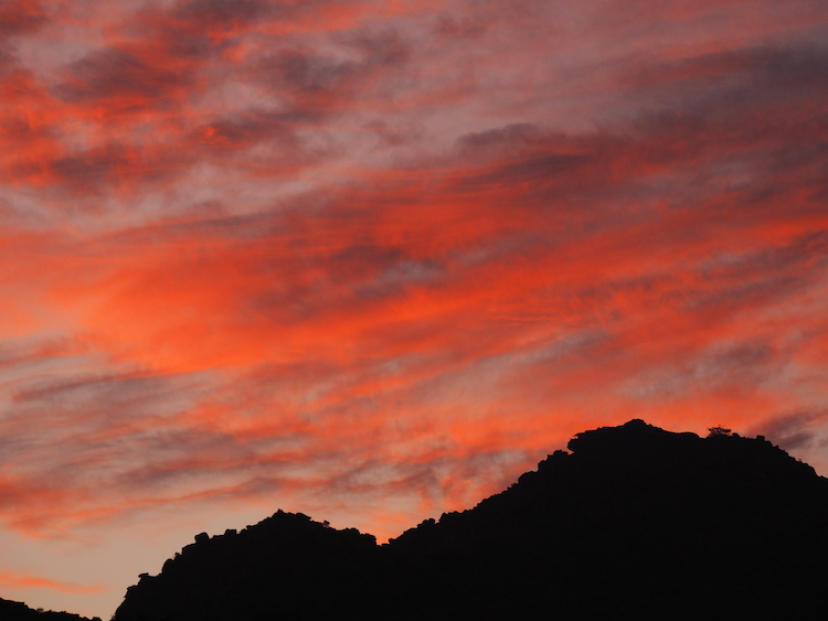 zonsondergang cederberg zuid afrika