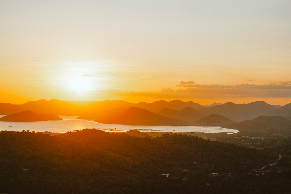 Zonsondergang Coron