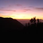 Zonsopgang bij Mount Bromo Vulkaan java