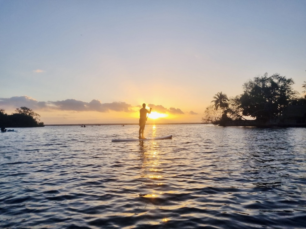 Zuid-Mexico Bacalar suppen sunrise