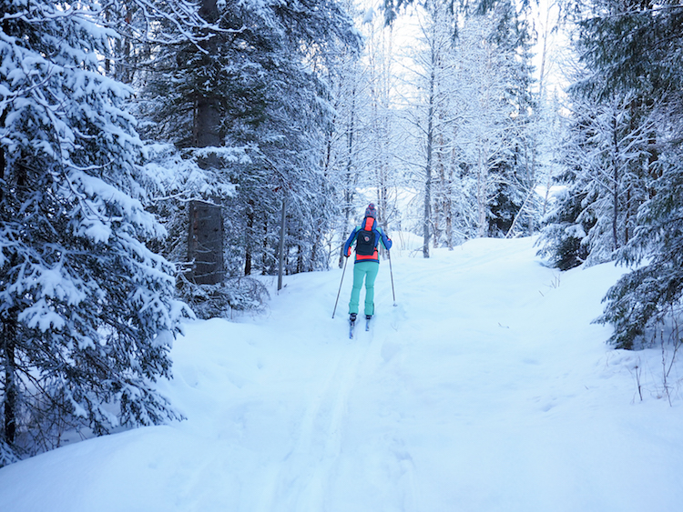 activiteiten lapland langlaufen route