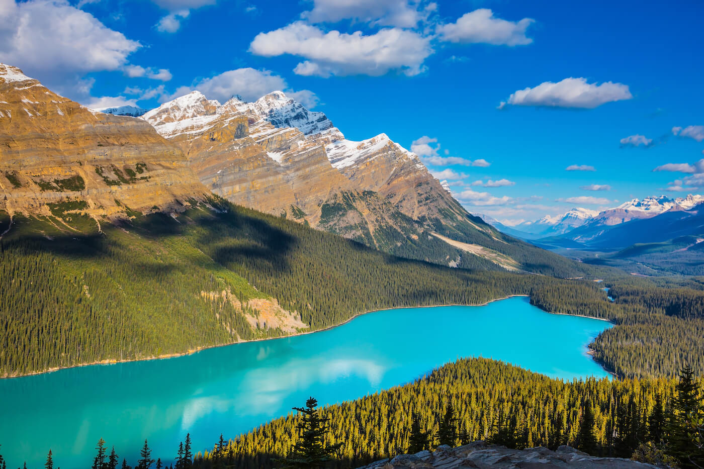 autoroute Canada icefields-parkway-lake-peyto