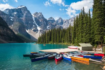 autoroutes canada-alberta-banff-lake-moraine