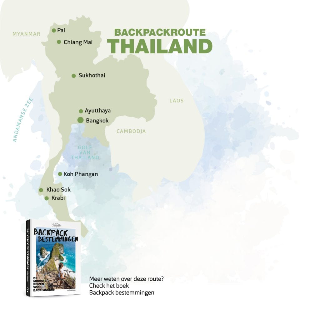 backpack route Thailand boek backpack bestemmingen