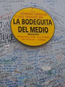 backpacken cuba havana la bodeguita del medio