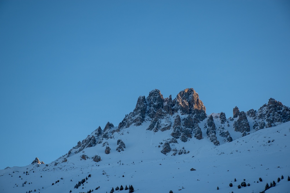 bergen in de zon, meribel