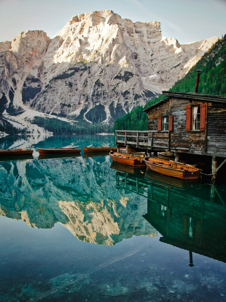 bergen meer lago di braies italie