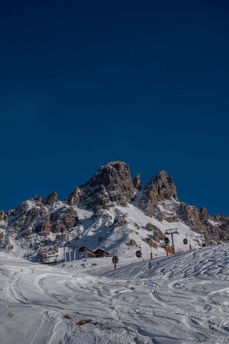 besneeuwde toppen Méribel