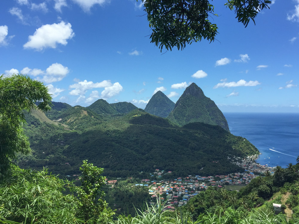 cruise in het Caribisch gebied sint lucia