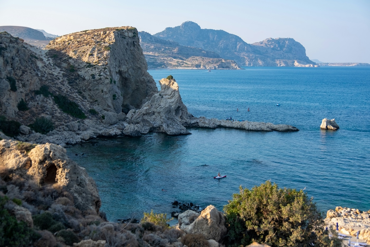 de kust van Rhodos