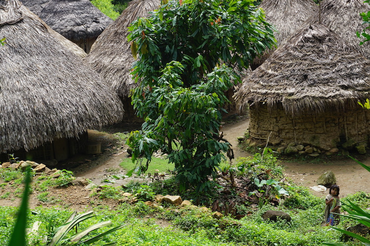 dorpje onderweg verloren stad colombia