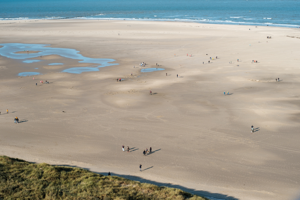 fiets vakantie texel uitzicht strand