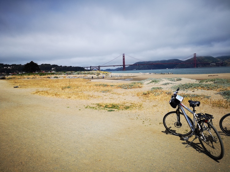 fietsen in san francisco strand