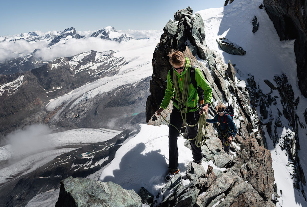 gemakkelijke 4000ers richting top breithorn