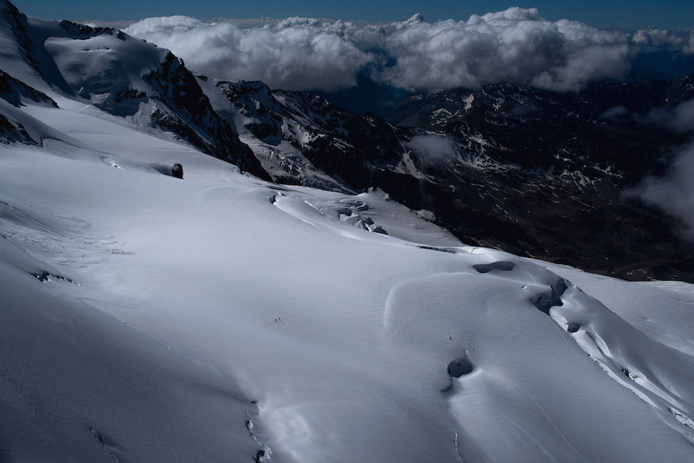 gemakkelijke 4000ers weersverandering breithorn