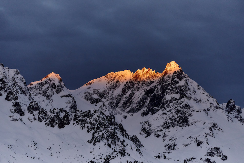 golden hour Oz-en-Oisans