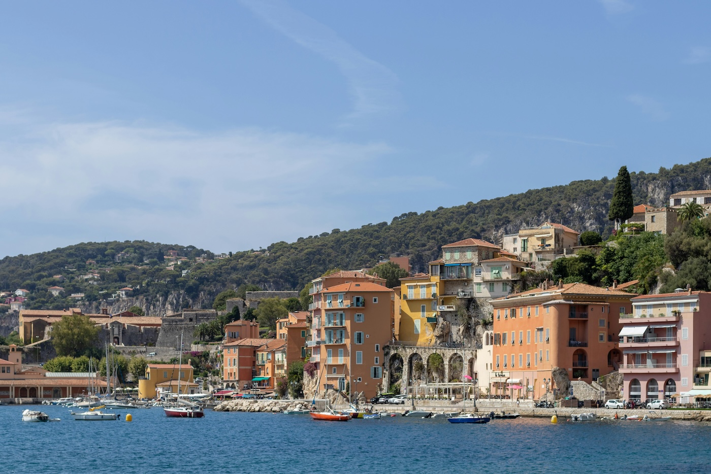 huizen langs kust, Villefranche-sur-Mer