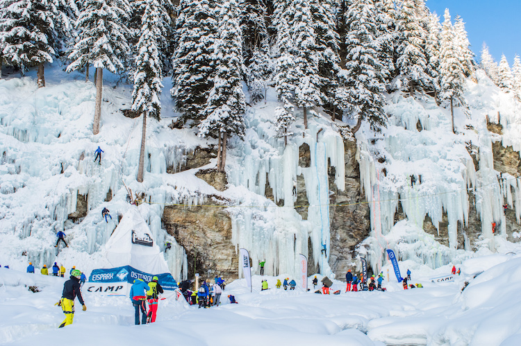 ijsklimmen in oostenrijk Eispark