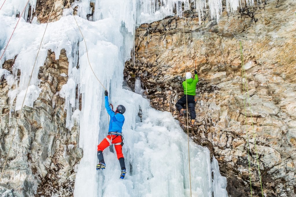 ijsklimmen tirol oostenrijk Eispark