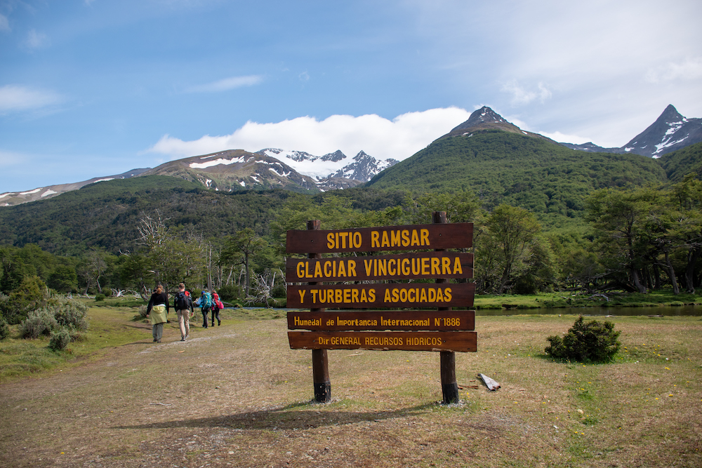 ingang Glaciar Vinciguerra