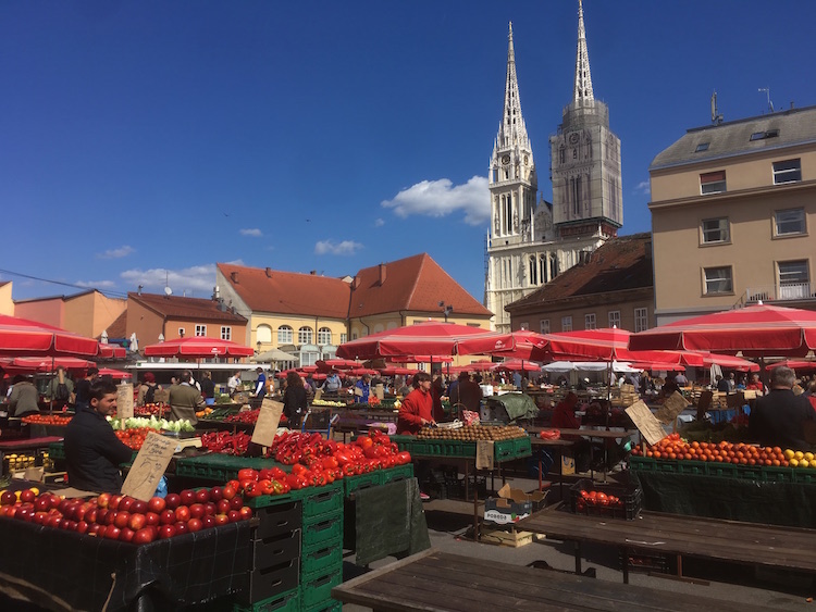 interrail naar kroatië zagreb plein