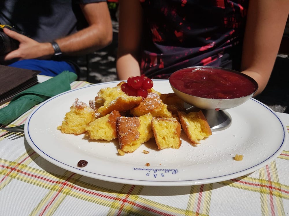 kaiserschmarrn eten in vorarlberg zomervakantie oostenrijk