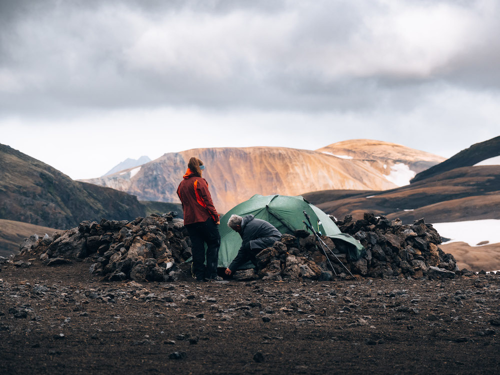 kamperen iceland trail