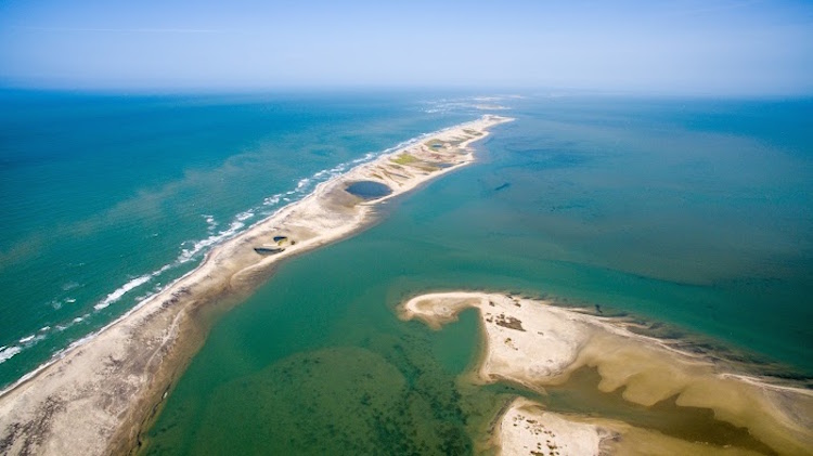 kiten sri lanka drone foto van boven mannar