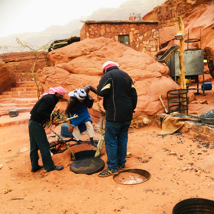 koken in de woestijn wadi rum