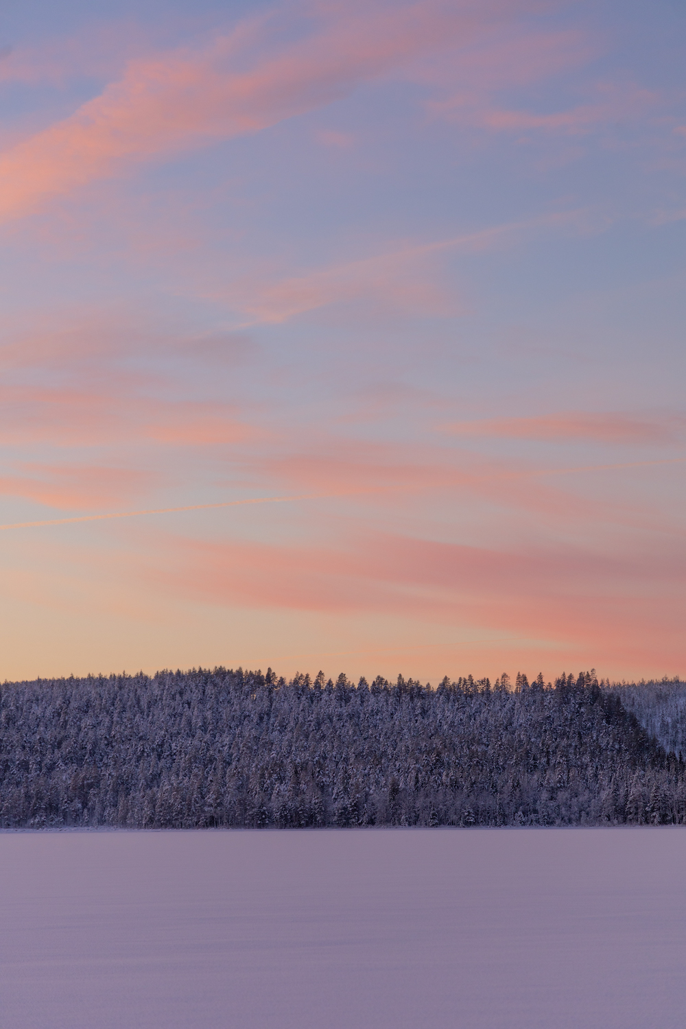 lapland zonsondergang