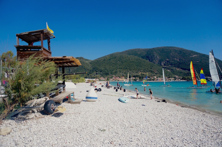 lefkas Vasiliki strand surfen vakantie tips