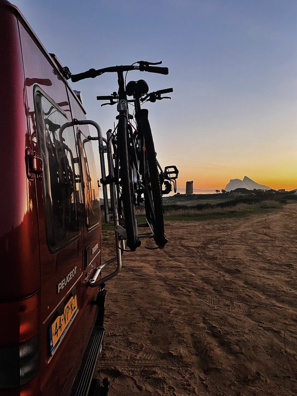 leven in een camper fietsen