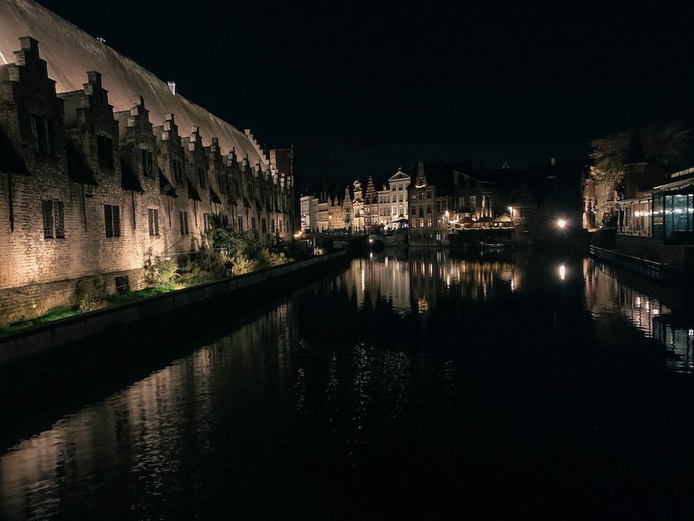 lichtjesroute wandelen gent avond