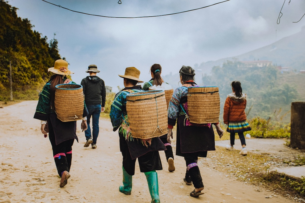 lokale boeren, Sapa Vietnam