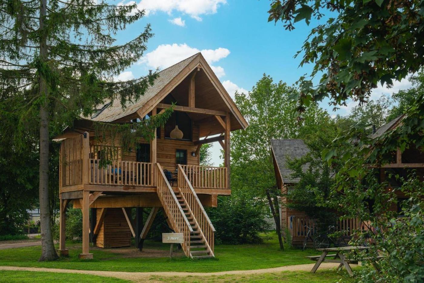 luxe vakantiehuis boomhut nederland Sandberghe