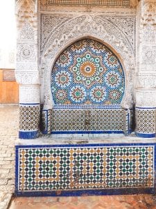 Marrakech fontein straatjes