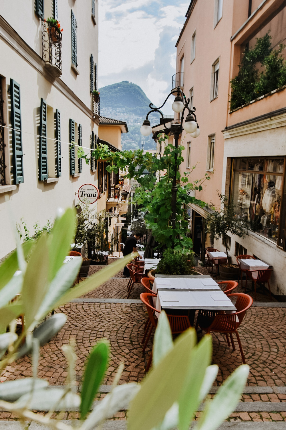 meer van lugano zwitserland straatjes