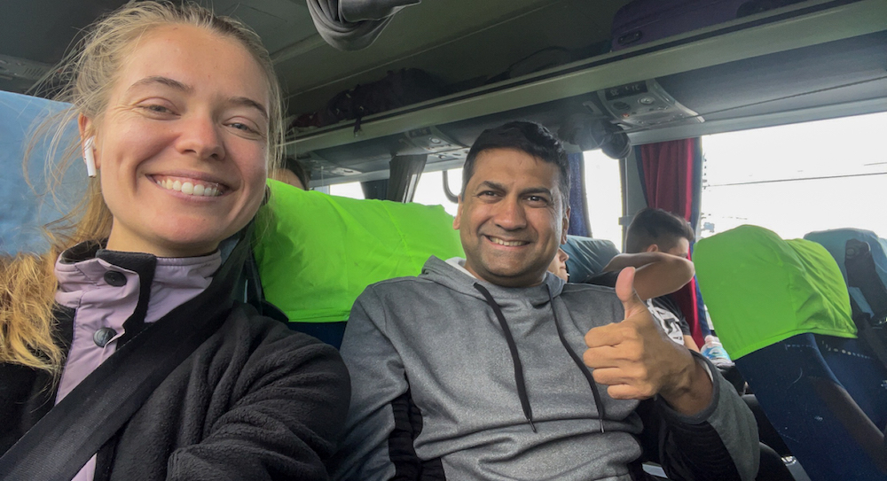 met de bus naar Puerto Natales