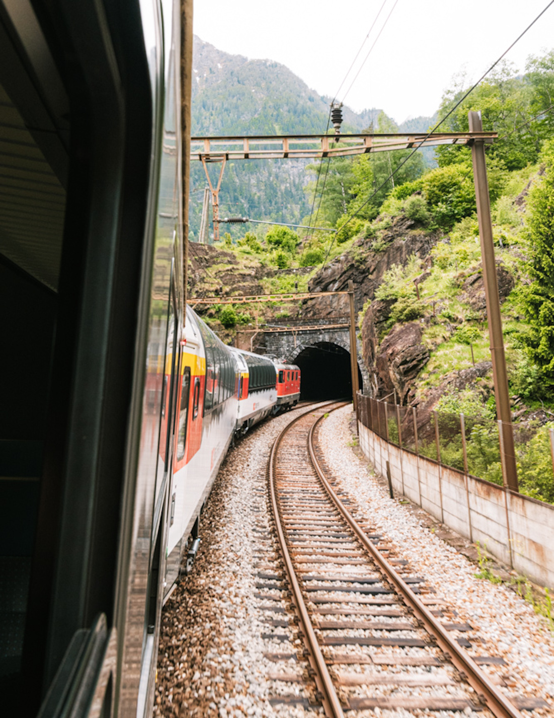 met de trein naar zwitserland_