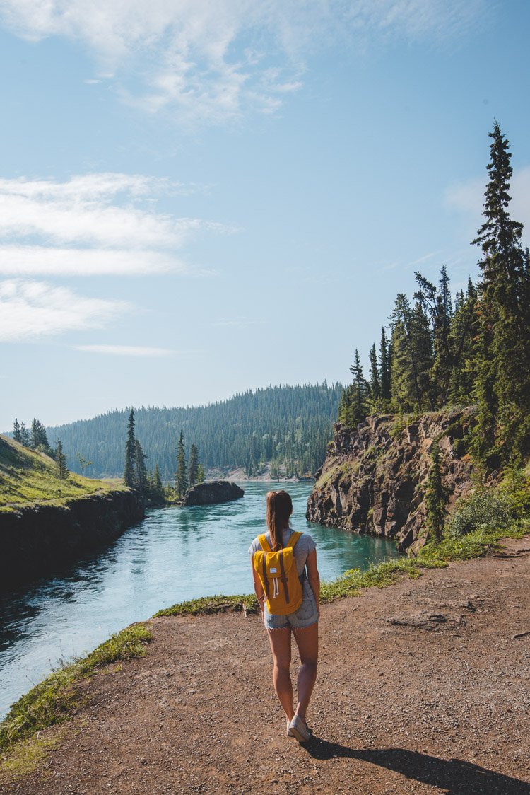 miles canyon wandeling whitehorse in yukon