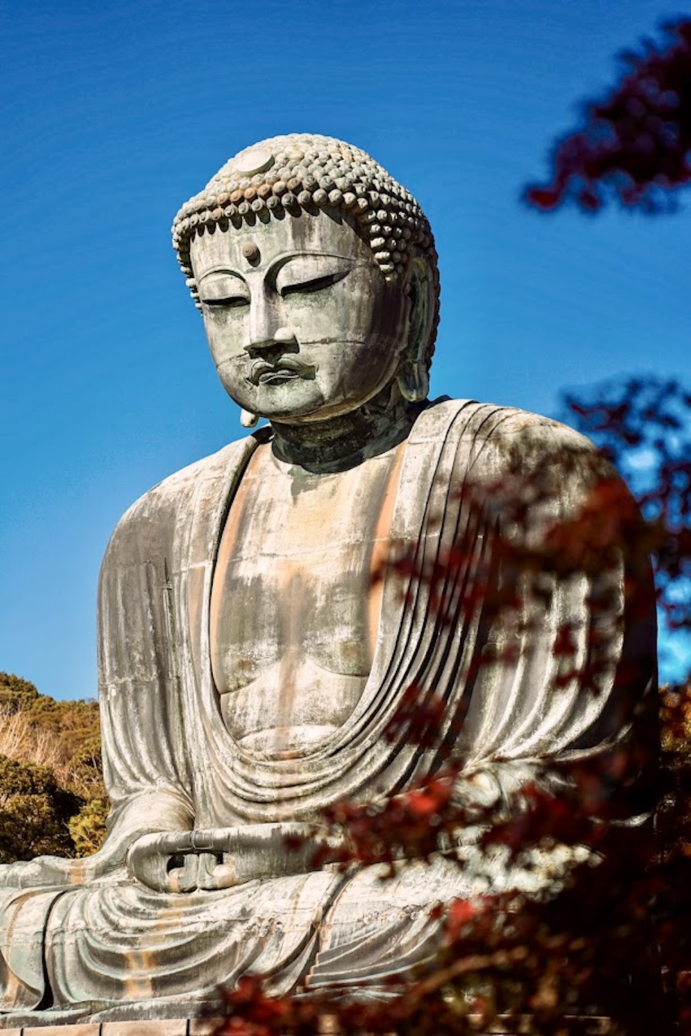 mount fuji buddha beeld