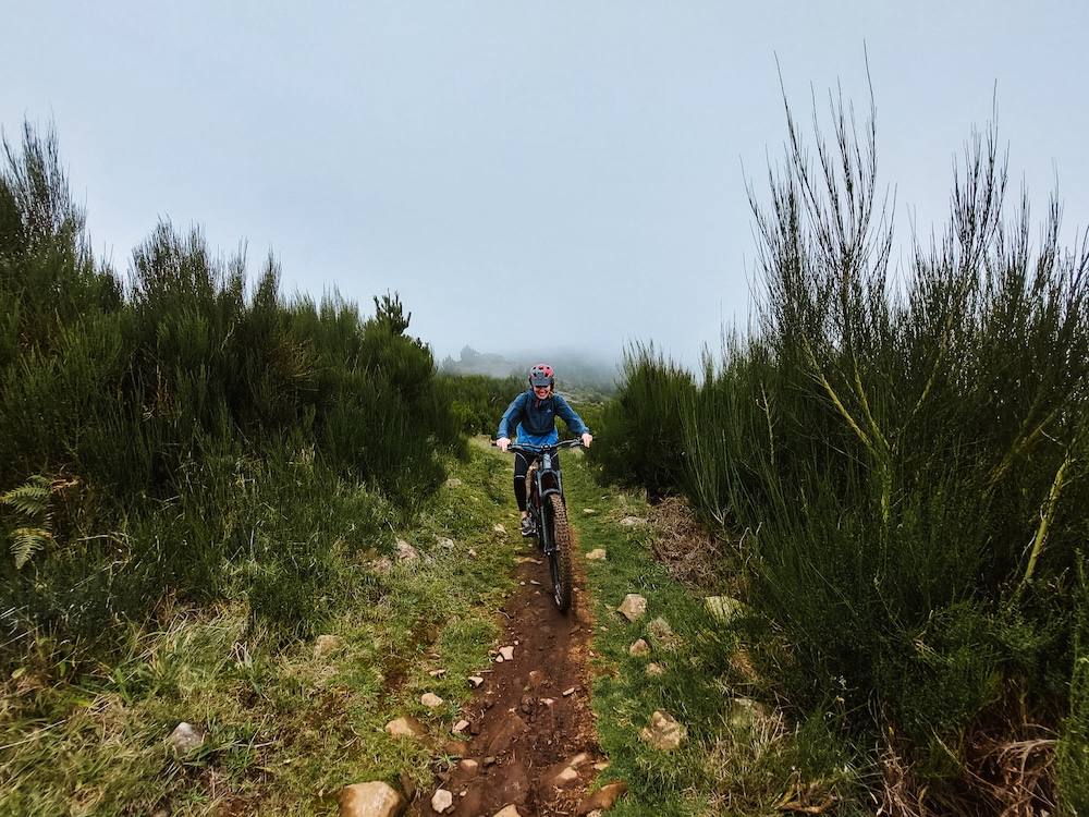 mountainbiken op Madeira